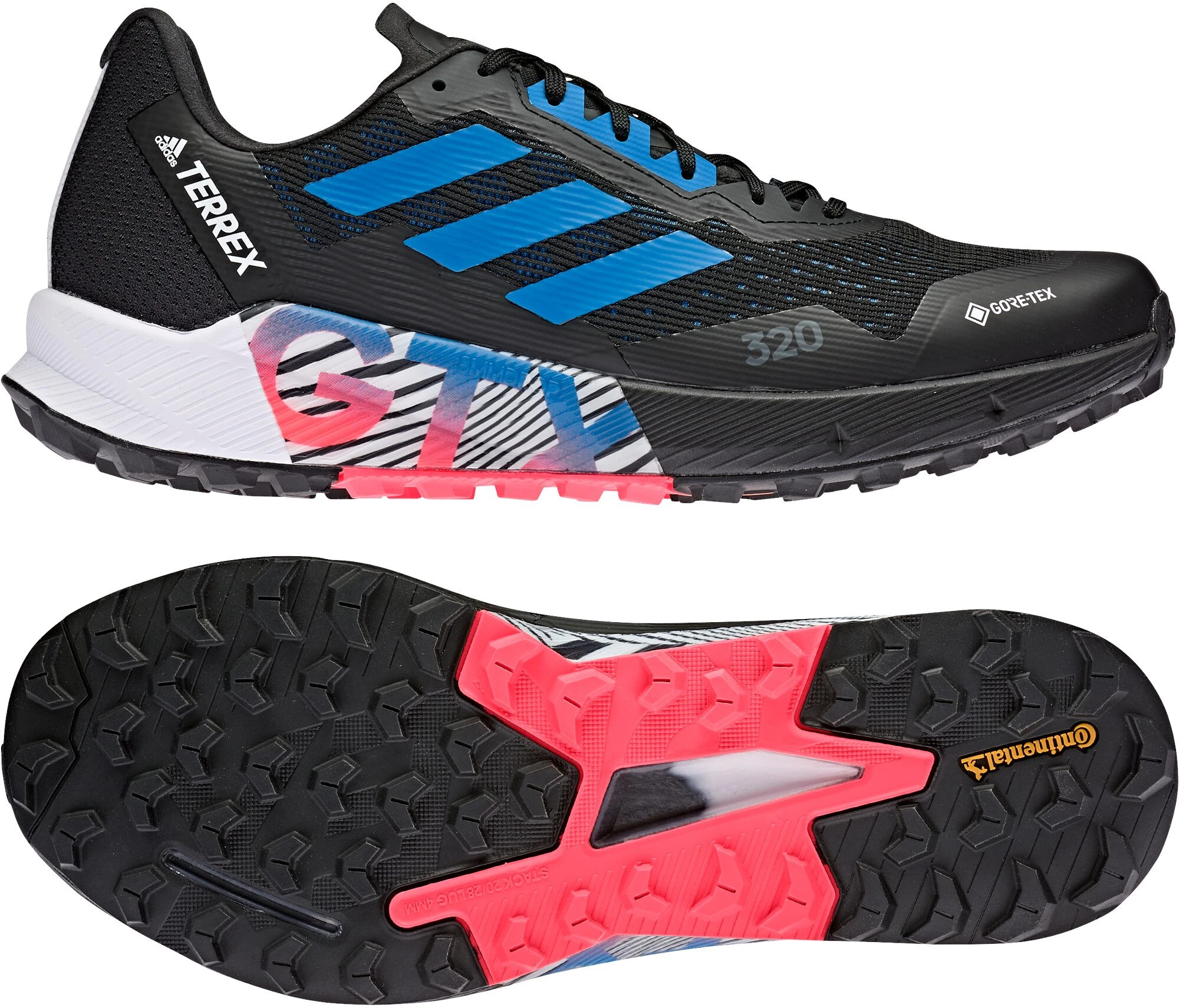 Adidas TERREX Agravic Flow 2 GTX Trail Running Shoes Men, Zwart/wit - Afbeelding 4