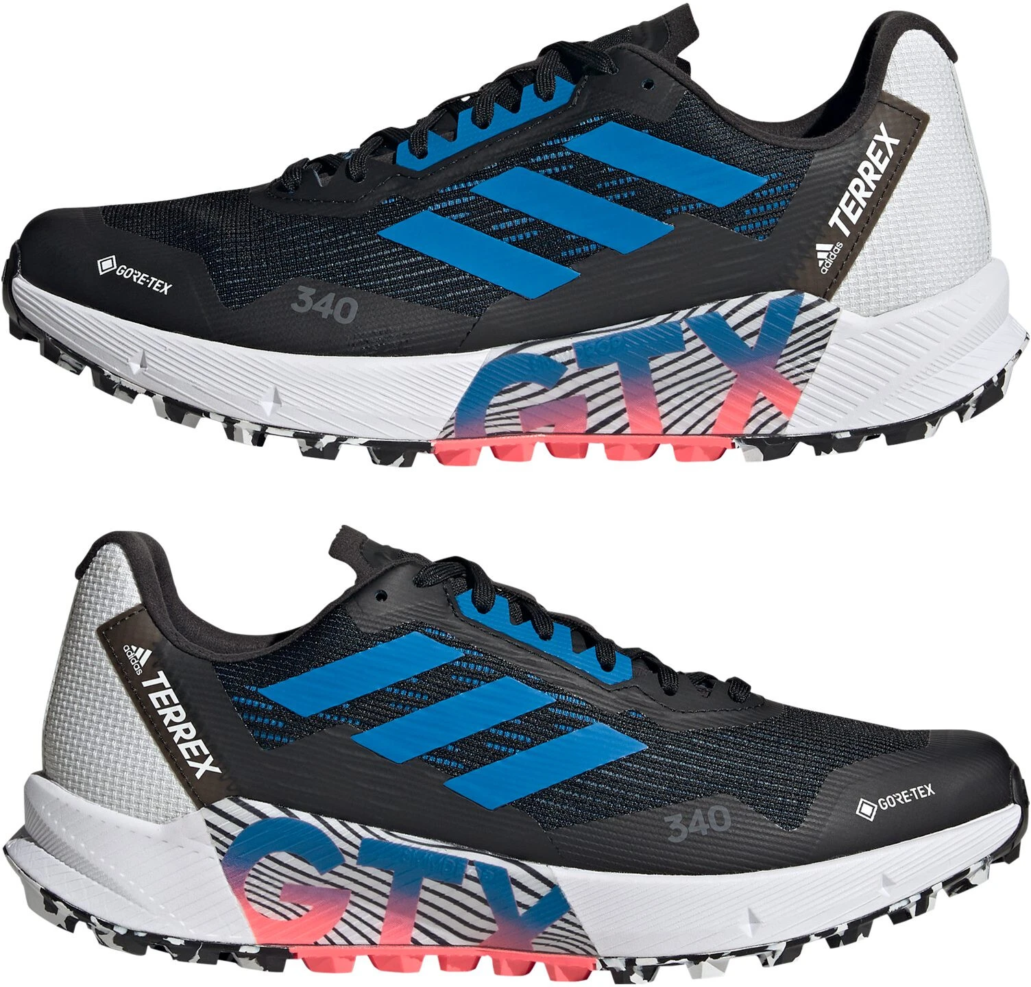 Adidas TERREX Agravic Flow 2 GTX Trail Running Shoes Men, Zwart/wit - Afbeelding 5
