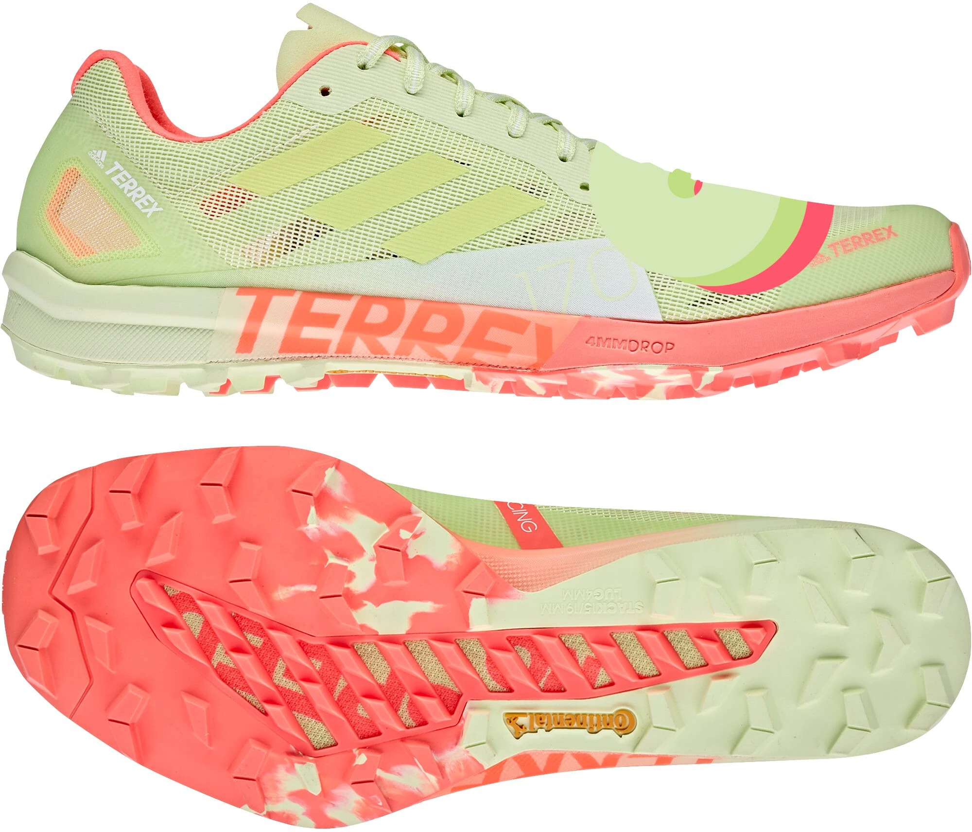 Adidas TERREX Speed Pro Trail Running Shoes Women, Groen/rood - Afbeelding 4