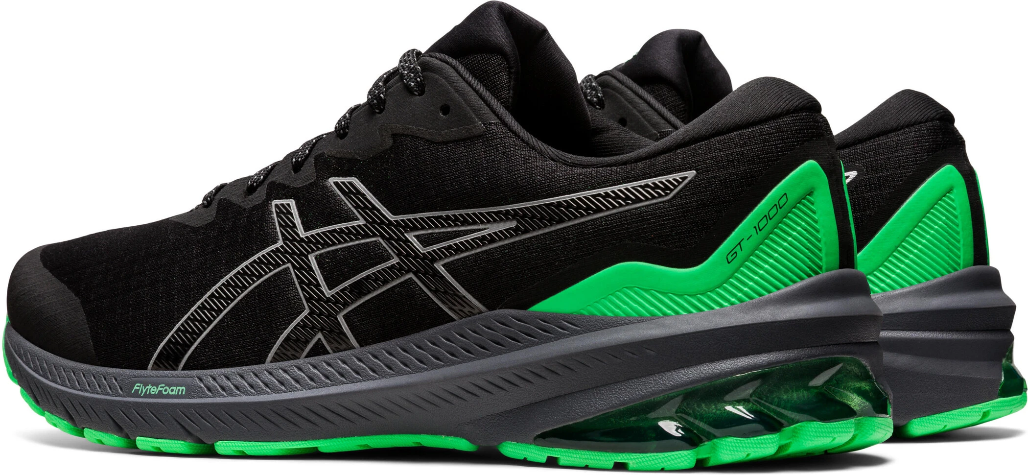 Asics GT-1000 11 Lite-Show Shoes Men, Zwart/groen - Afbeelding 7