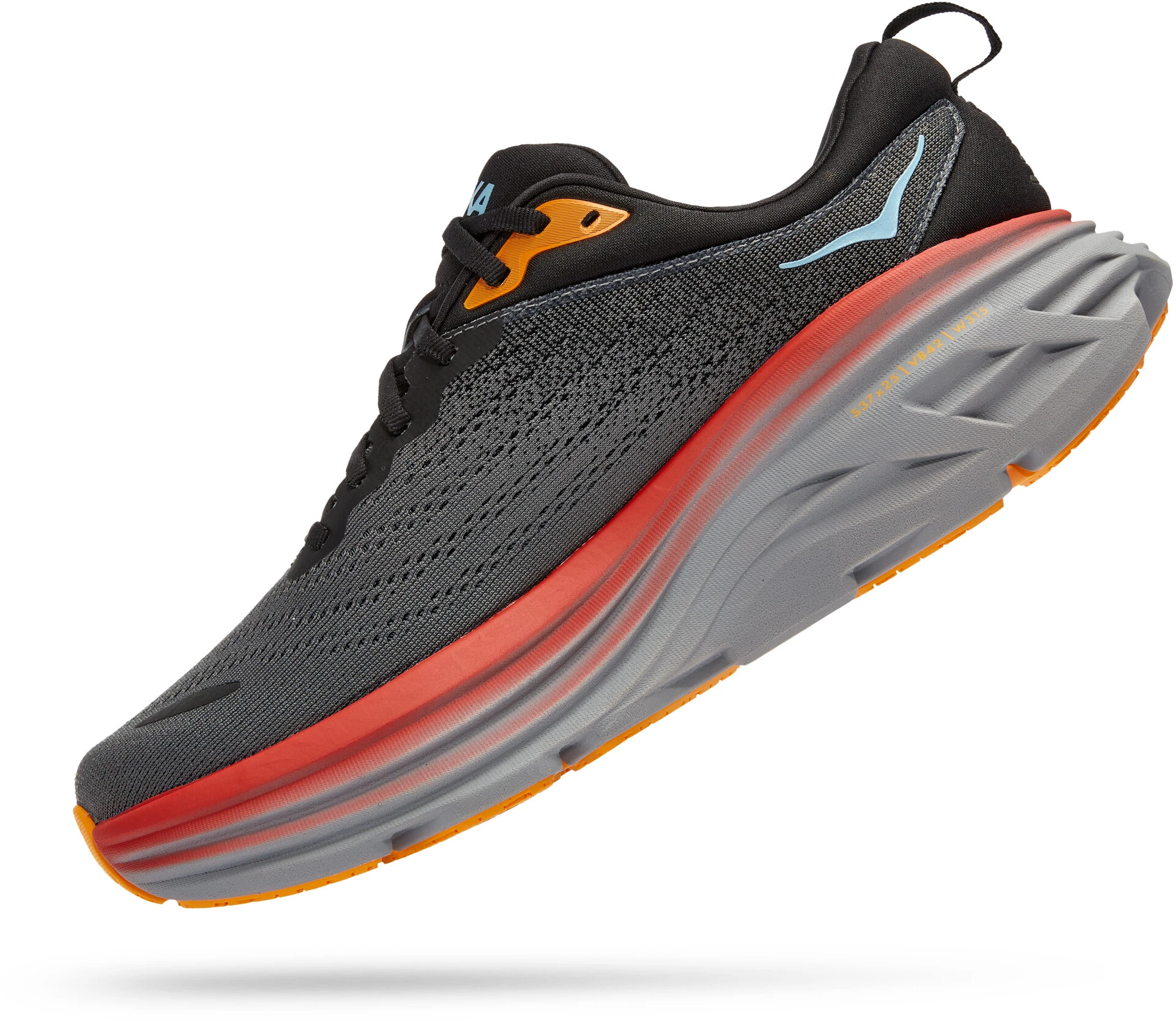 Hoka One One Bondi 8 Running Shoes Men, Geel/wit - Afbeelding 4