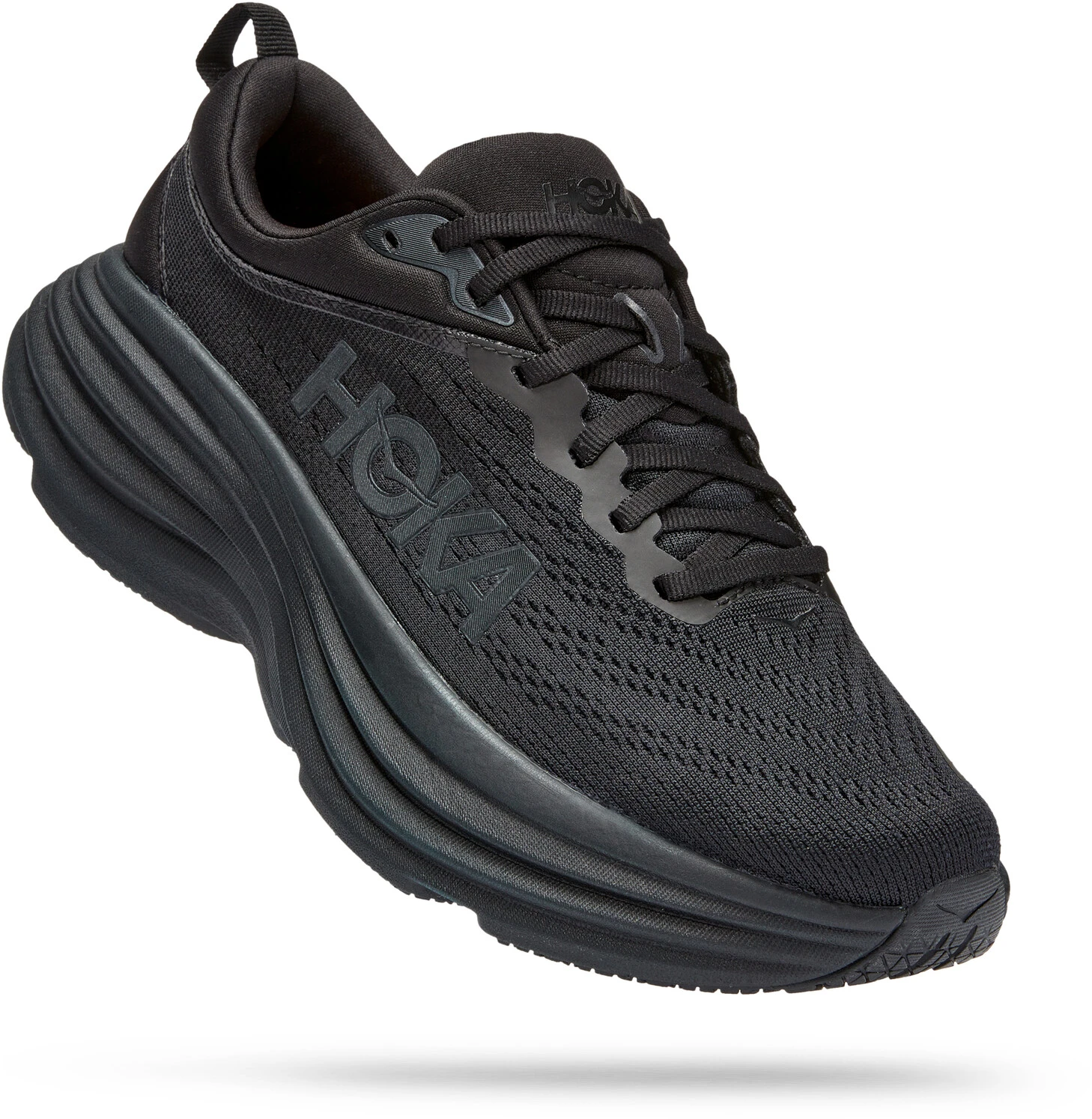 Hoka One One Bondi 8 Wide Running Shoes Women, Zwart