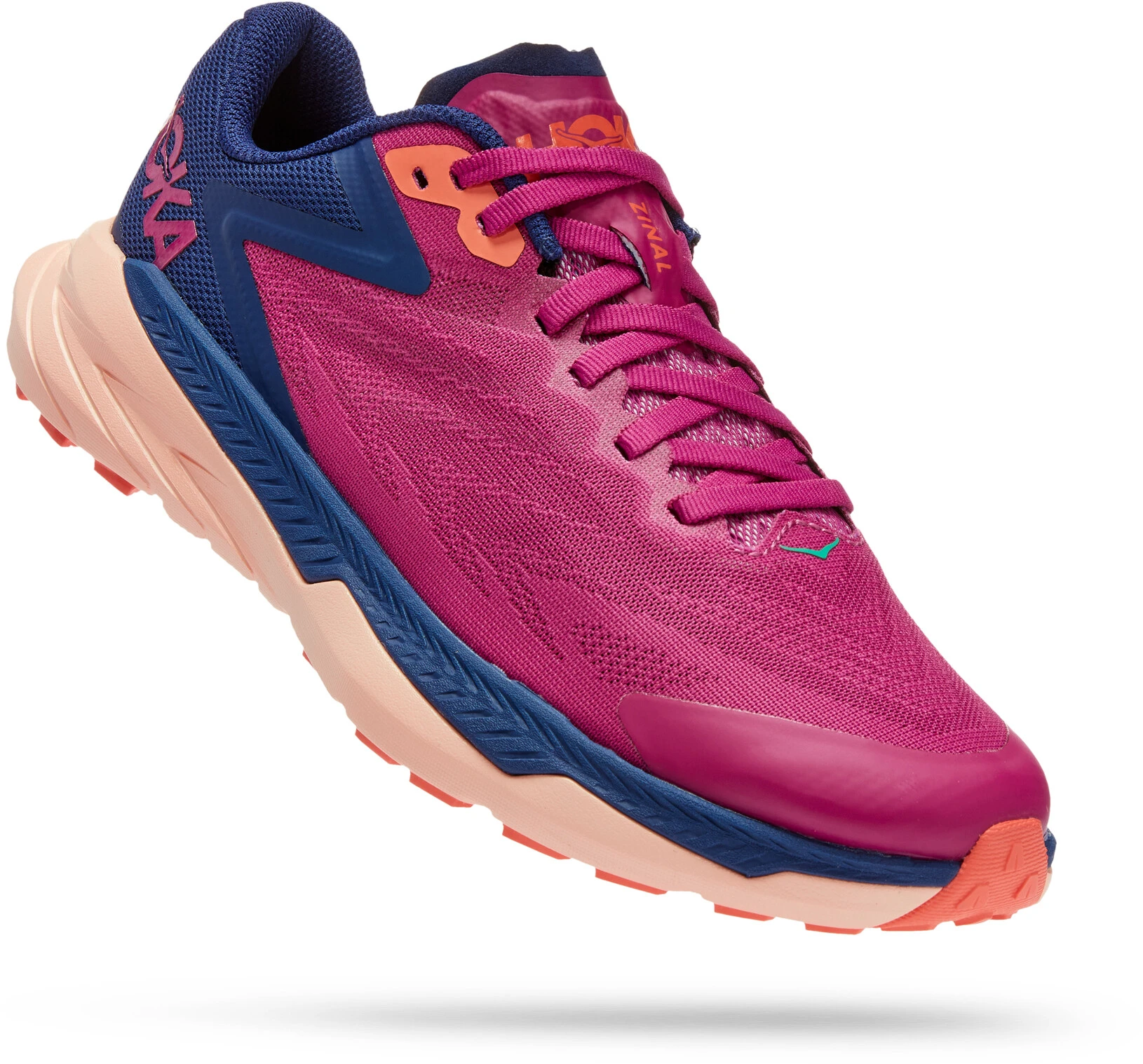 Hoka One One Zinal Running Shoes Women, Roze/blauw