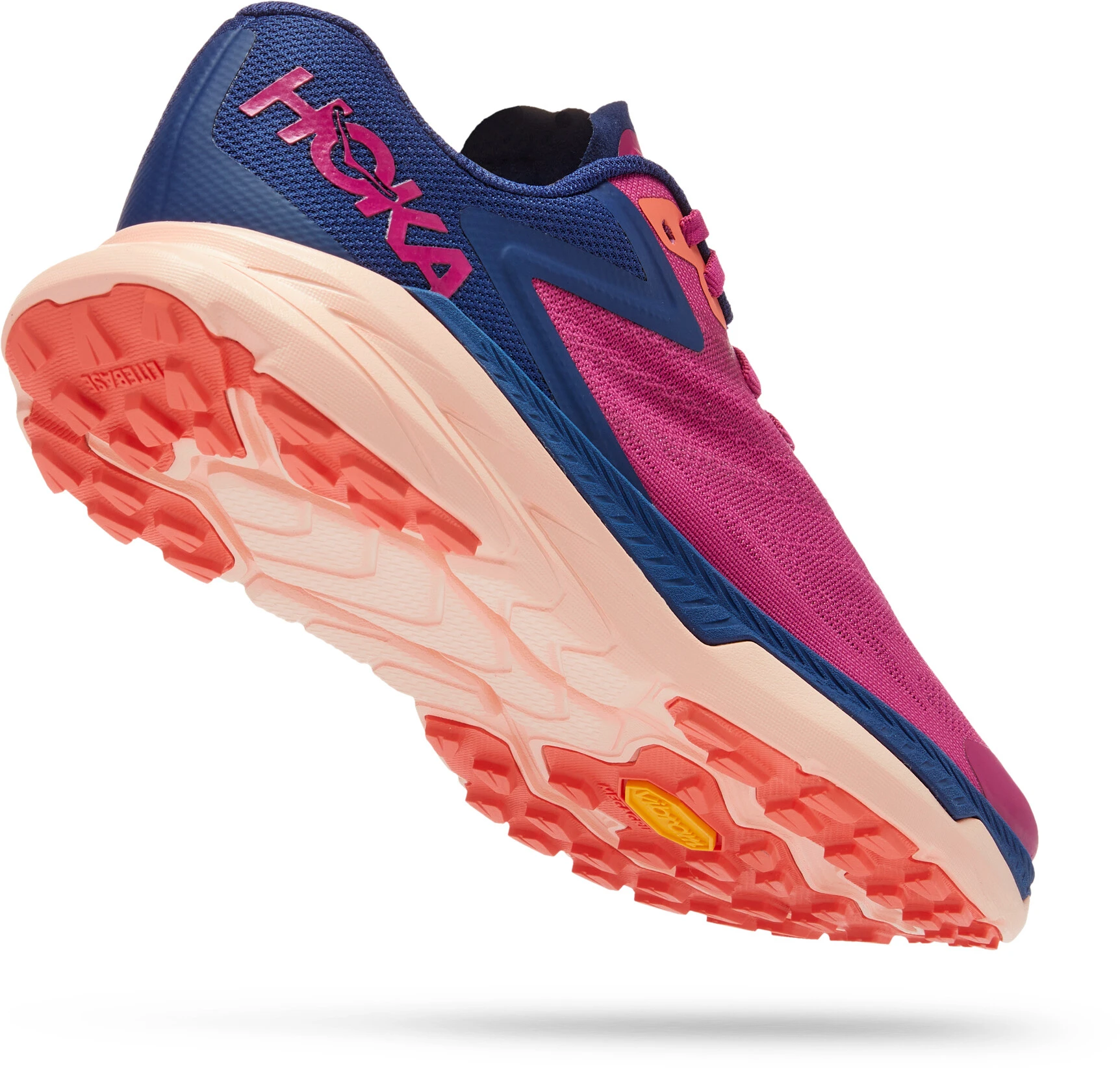 Hoka One One Zinal Running Shoes Women, Roze/blauw - Afbeelding 3