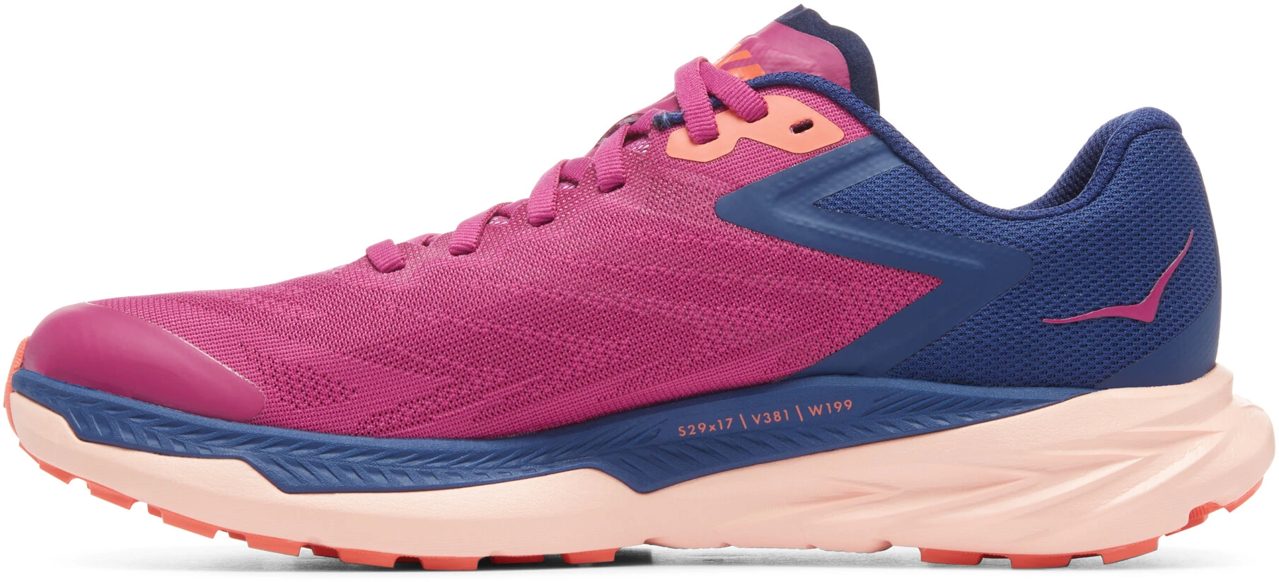 Hoka One One Zinal Running Shoes Women, Roze/blauw - Afbeelding 4