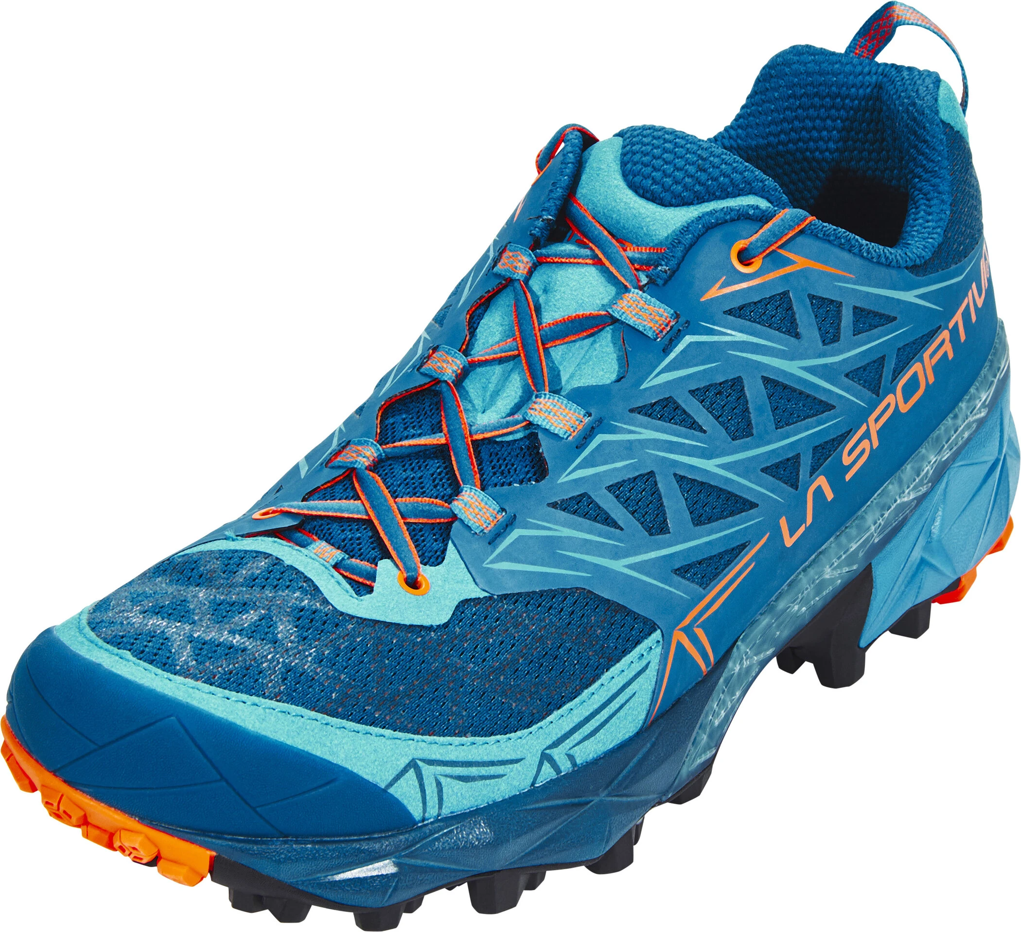 La Sportiva Akyra Hardloopschoenen Heren, Petrol/oranje