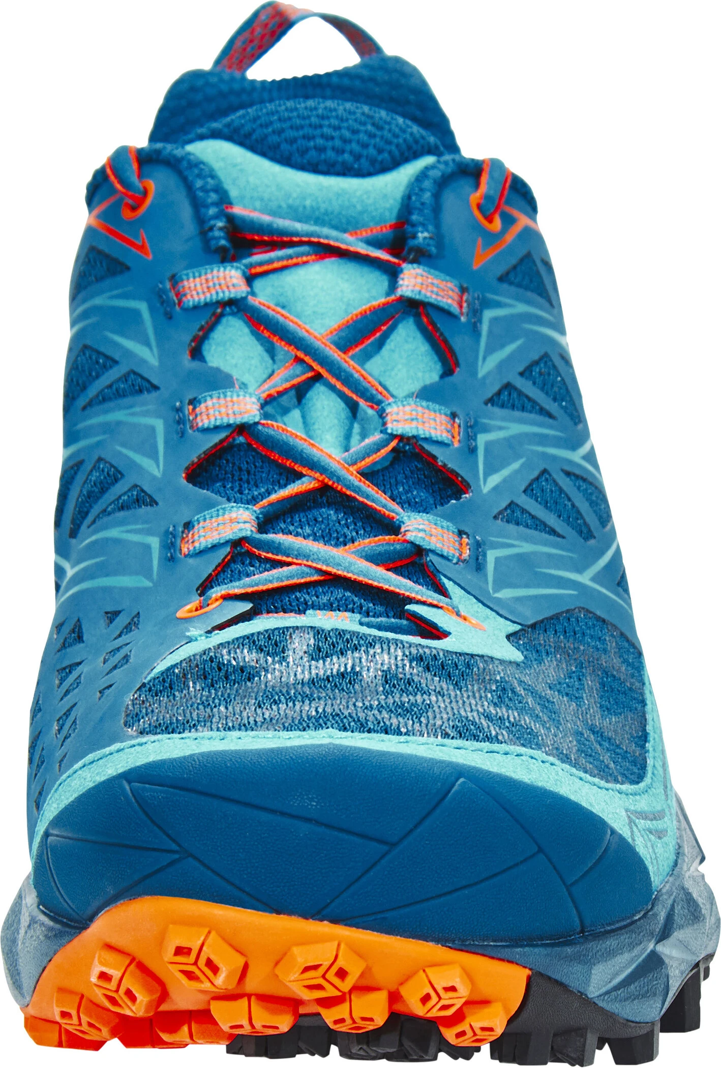 La Sportiva Akyra Hardloopschoenen Heren, Petrol/oranje - Afbeelding 2