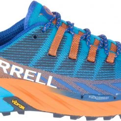 Merrell Agility Peak 4 Shoes Men, Blauw/bont