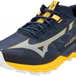 Mizuno Wave Daichi 7 Shoes Men, Blauw/geel