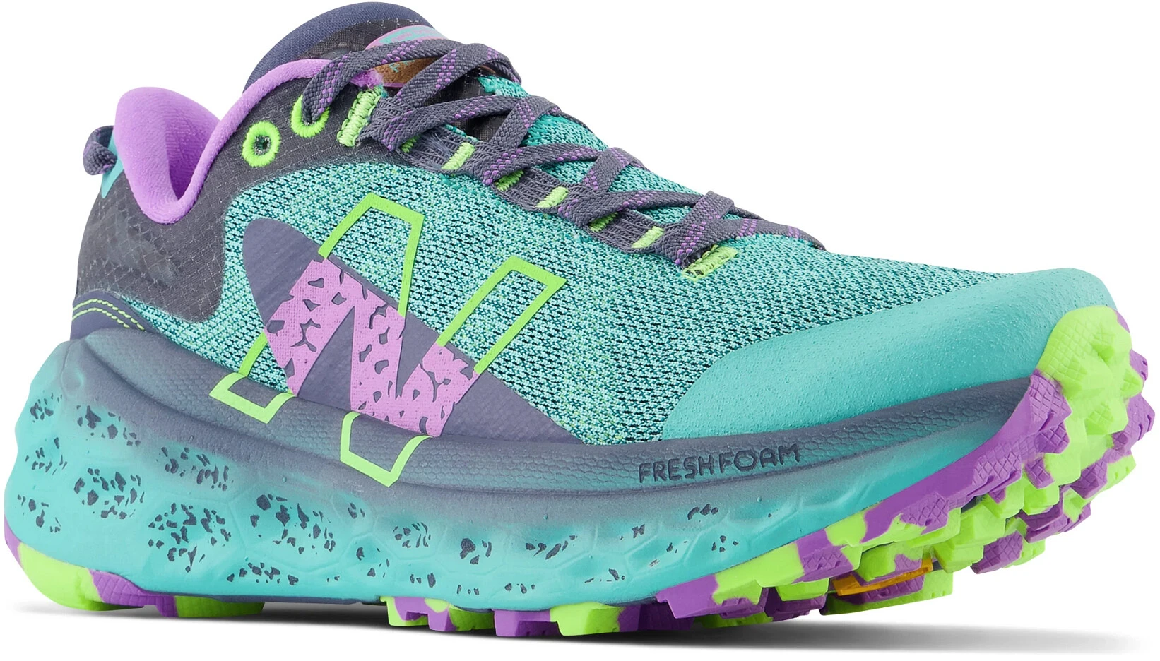 New Balance Fresh Foam X More Trail V2 Running Shoes Women, Turquoise/grijs